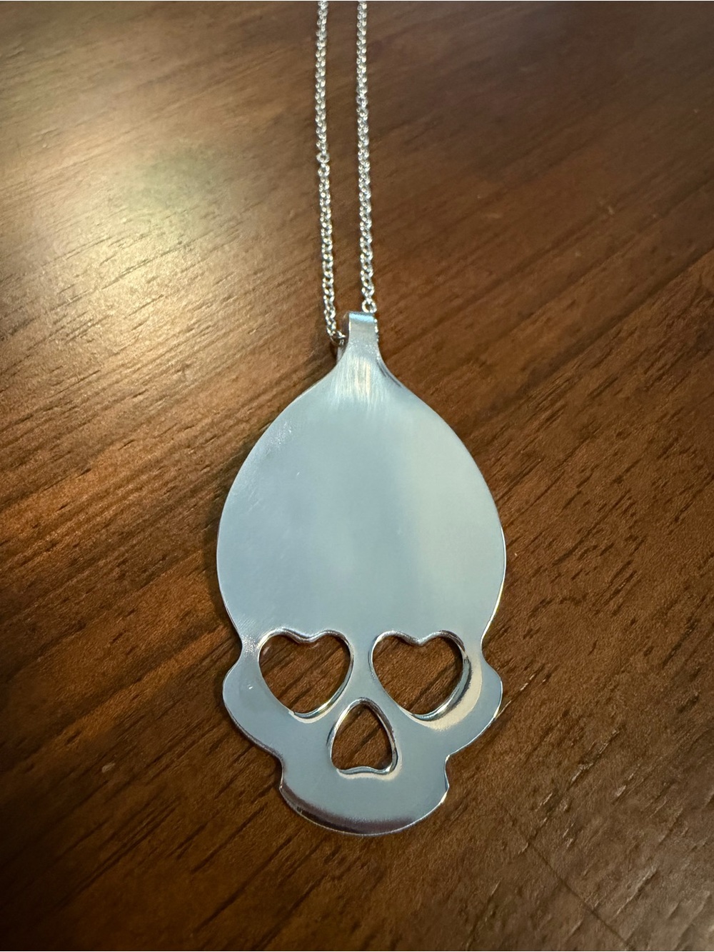 Stainless Skull Spoon Necklace